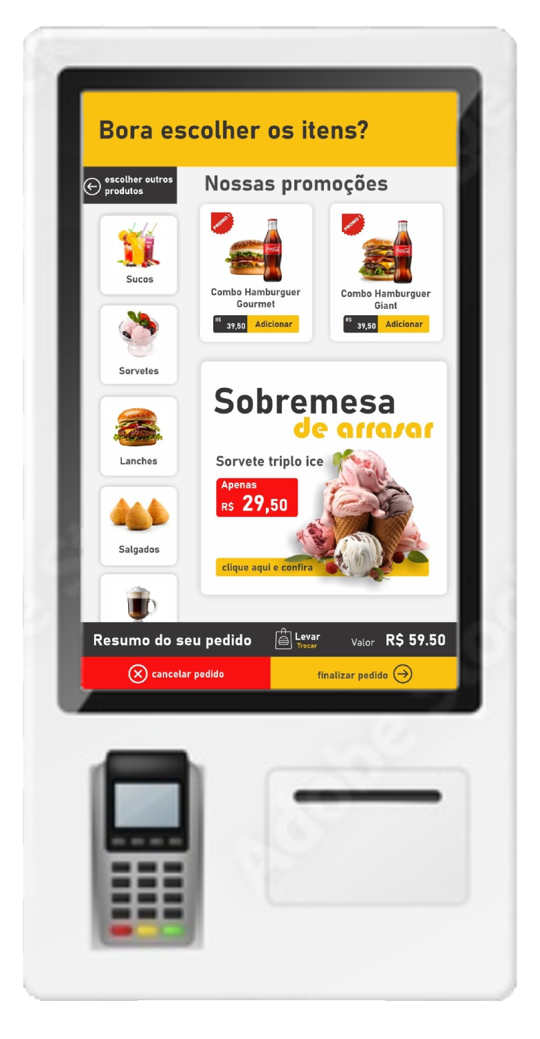 Listagem de produtos